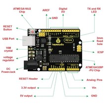 아두이노우노 아두이노 메가 키트 블루투스 R3 Keyestudio REV4 ATMEGA328P-PU 보드 고급 MP2307DNSOP-8 +, 한개옵션0