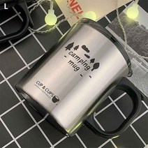 시둥마켓 +[시둥마켓]+_ 주스컵 디자인컵 유리잔 잔 예쁜컵 예쁜머그잔 카페용빅머그 컵, 일주 캠핑머그440ml 스텐머그컵 캠핑머그컵 커피잔