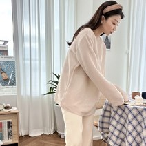 보이프렌드 노라인 루즈 니트티 남친룩 남자친구 선물 커플 니트 오버핏 (2color)