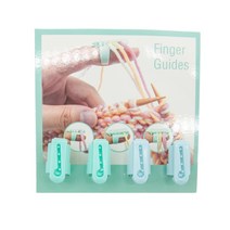 4pcs / 세트 손가락 스플리터 스웨터 울 뜨개질 도구 4 원사 가이드 골 무 바느질