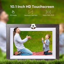 전자액자 디지털 led 사진 앨범 kodak 10.1인치 와이파이 8001280 hd ips 터치 스크린 16GB 스토리지 디스플레이로 Wi-Fi 지원, RCF-1012W, 영국 플러그