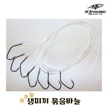 외수질 생미끼 묶음바늘 70개 농어 민어 광어 우럭, 22호, 1개