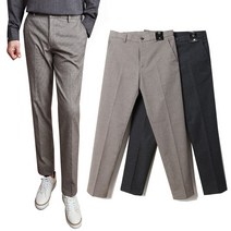 겨울 하운드 체크 남성 슬랙스 남자 바지 77S 준옴므