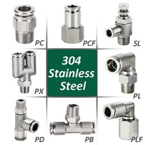 감압변 배관 파이프 PVC 바재 수도관 동관 304 스테인리스 스틸 에어 호스 PC PCF PL SL 공압 1/4 1/2 M5 BSP 퀵 릴리스 튜브 피팅, 10-04 (10mm-1l2)_PX