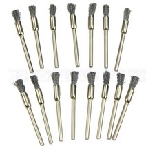 공구 5mm 스틸 와이어 브러쉬 dremel 액세서리 로타리 연마 도구 미니 드릴 10Pcs, 한개옵션0