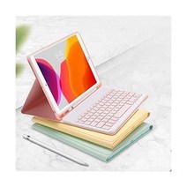 YEEHi 아이패드 미니 5세대 4용 키보드 케이스 귀여운 컬러 탈착식 블루투스 커버 펜슬 홀더 포함 5용 미스트 블루 567889, iPad Mini 6, Pink, Pink