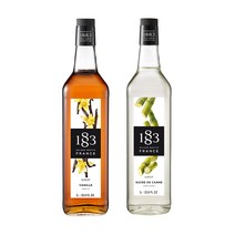 1883 바닐라 시럽 1000ml+1883 케인슈가 시럽 1000ml (트루시트러스 사은품)