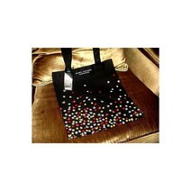 마크 제이콥스 향수 블랙 토트백 쇼핑객 진본인 레더 시그니처