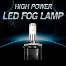 12V 24V겸용 자동차 3W 하이파워 LED 안개등 1P 차량용 포그램프, H11타입