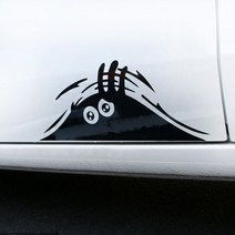 JSTAR 차량용 데칼스티커 빼꼼 유령 스티커 인테리어용품 기스가림 귀여운 데칼 포인트 인테리어 랩핑, 화이트 / 대