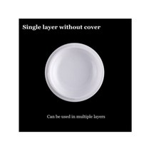 미니 휴대용 미술파레트 물감 세라믹 팔레트 혼합 트레이 세트 라운드 도자기 수채화 팔레트, Single layer