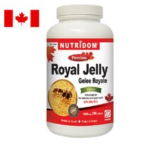 뉴트리돔 캐나다 프리미엄 로얄젤리 1000MG 60/120/300캡슐 천연 로열젤리 소프트젤 N129 N130 N131, 120캡슐