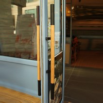 강화도어손잡이 GO1-X 애쉬목 센터340x1000x35mm 가마찌도어