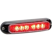 whelen mcrnsf - 12 vdc 스플릿 앰버화이트 표면 장착 라이트헤드, 빨간색