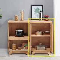 원목 600 낮은 주방수납장 냄비장 다용도장 부엌장 탕비실가구 그릇장