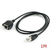 ＃ŘĕăĬ＃브라켓 연결 판넬형 LAN RJ45 포트 연장 케이블 1M LAN케이블 네트워크케이블 네트워크장비 LAN툴 LAN연장케이블＃Real＆GODZILLA＃, ※감사합니다3M