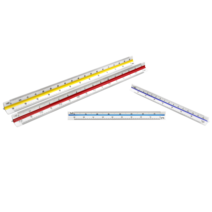 삼각스케일자 15cm/30cm 제도용방안자 도면 제도 재단, 30cm - 고배율