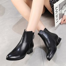 여성신발 부티 소프트 봄가을 굽이 낮은 빅사이즈 쿠션 부츠