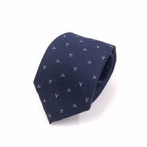 로베르타디까메리노 남성용 네이비 투톤 도비 패턴 타이 YM01520