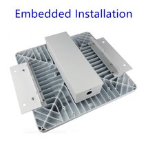 LED 캐노피 빛 60w 80w 100w 150w 뒤뜰 차고 LED 주유소 램프 표면 탑재 recessed 탑재 된 휘발유 역 빛, 01 60W_02 Nature White 4000k, 03 Eebedded Mounted