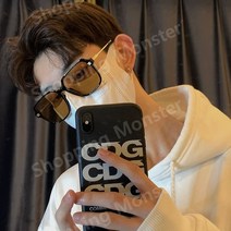 뷔 이동휘 딘딘 오버사이즈 컬러 무도수 블루라이트차단 렌즈 뿔테안경 드라이빙 선쉐이드