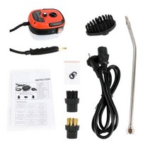 스팀 청소기 2500W 가정용 고온 에어컨 후드 주방 이동식 자동차, Red+EU+110V