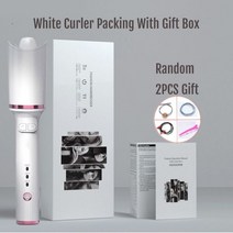 자동 고데기 헤어 컬러 나선형 웨이버 컬링 아이언 전기 매직 롤러 기계 링 기기 도착, CHINA_White with box | AU