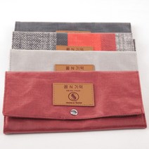 친환경 방수천 펜파우치 학습용 미술용펜 정리 필통 펜홀더 케이스, 빨강