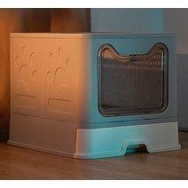 고양이화장실 배변훈련 화장실냄새 에어씰 배변 고양이 리터락커, 블루