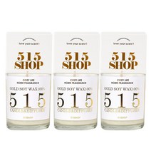 515샵 소이캔들 베스트3향 5온스 캔들 3EA 세트, 웨딩데이