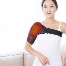 어깨 결림 오십견 마사지 충전식 온열 발열 안마기, 03.온열찜3단(+쑥팩5개)