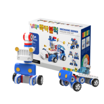 [따라락따라락 뚝딱블럭 경찰차KIT] 뚝딱맨 유아교육 자석블럭완구