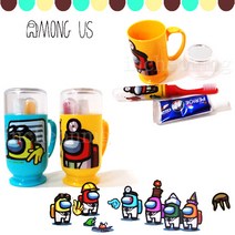 차카니샵 3500 AMONG US 치카컵 세트 칫솔 치약 치카컵세트 양치세트