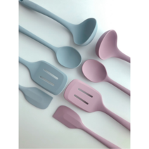 박리빙 국산 실리콘 조리도구 세트 3종 4종 미니 키친툴 (6color), 4) 일반 4종세트, 5) 밀크코코아, 1개
