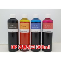 hp리필용잉크 무한리필용잉크, 1set(300ml X 4), 4개