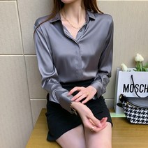 세니즈 실키 카라 셔츠