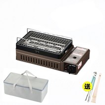 Iwatani 감성 캠핑버너 구이바다 버너 차박 구이 화로대 이와타니 스토브 야끼화로, 구이바다 이와타니 캠핑 버너 스토브+가방- B
