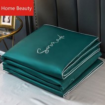 전체 크기 실크 퀼트 여름 킹 사이즈 순수 컬러 새틴 편안한 얇은 침구 이불