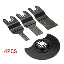 멀티커터 4개/대 진동 MultiTool 톱날 정밀 톱 10mm/20mm/34mm/88mm Renovator 전원 절단 도구, 한개옵션0