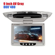 후석모니터 자동차 캠핑카TV 모니터 리어 차량용 최신 9 inch hd radio av monitor for car radio dvd player roof tft digital, 회색 av(9인치)