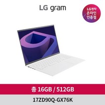 LG전자 그램 17ZD90Q-GX76K [프리도스 16GB 512GB], 없음, 상세 설명 참조, 상세 설명 참조