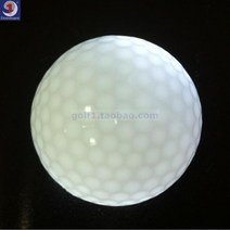아주 새롭운 골프공 구기 시합 기프트 레인보우 섬광구 솔리드 무지 항 선명한 LED 발광공 야간공연, 롱 라이트 볼 =화이트
