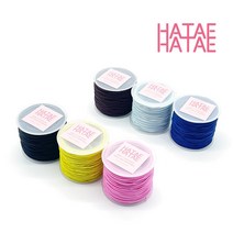 하태하태 컬러 고무줄 1롤 1mm 고무끈 악세사리부자재, 01.브라운(25m)