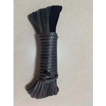 4x4/ATV/UTV/4WD/오프로드 용 6mm x 15m 합성 윈치 로프 라인 섬유 로프 견인 케이블 카 액세서리, 검은색