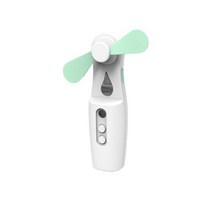 휴대용 핸디형 선풍기 2 인 1 미니 핸드 헬드 냉각 팬 기계식 USB 충전 조용한 포켓 학생 사무실 물 안개 분무기, [02] 02