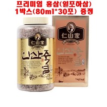 인산가 9회 인산 자죽염 고체 1kg + 프리미엄 홍삼(일포하삼) 1박스(80ml*30포), 자죽염 고체 1kg X 2개 + 프리미엄 홍삼