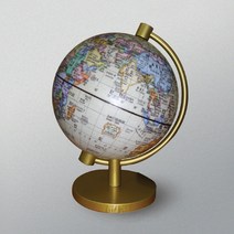 (JLS) 장식용 미니지구본 미니지구의 (125mm) Globe 소형지구의 소형지구본, 125-YB 1개