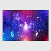 3D 카펫 카페트 공간 우주 행성 바닥 매트 거실 부엌 입구 문 매트 미끄럼 방지 바닥