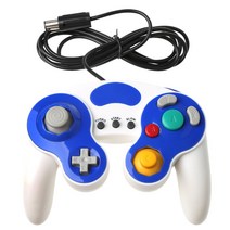 유선 게임 패드 클래식 게임 컨트롤러 게임 조이파드 조이스틱 컨트롤 NGC PC 컴퓨터 노트북 게이머 게임 단점, 파란색