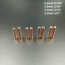 용접노즐 10N24S 2.4mm 1.0mm 1.6mm 3.2mm TIG 짧은 콜릿 팁 WP17 18 26 용접 토치 시리즈 8pcs, 01 2pcs_04 3.2mm